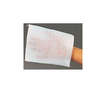 MANOPOLA MONOUSO PER LAVAGGI PARZIALI COMPOSTA DA UNA SPUGNAIN POLIESTERE SAPONATA E DA UN DRAPPO IN TESSUTO NON TESSUTO SENZA RISCIACQUO DETERGENTE A PH ISOCUTANEO