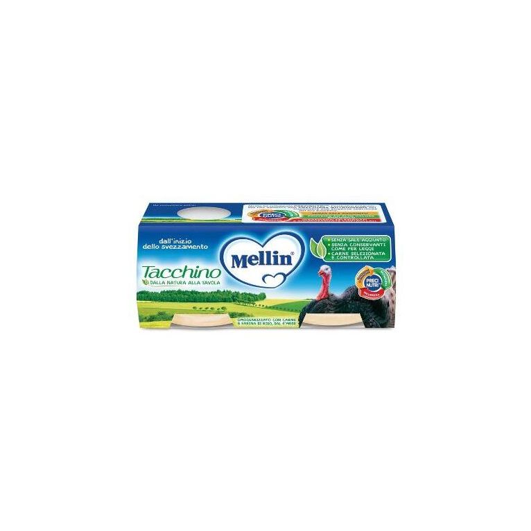 mellin omogeneizzato tacchino 4x80 g