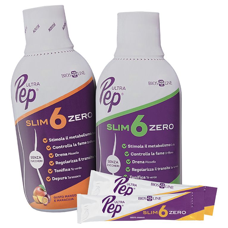 ultra pep slim 6 zero ananas 500 ml biosline