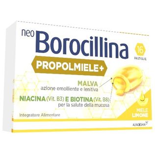 NEOBOROCILLINA PROPOLMIELE+ MIELE/LIMONE 16 PASTIGLIE DA 3,4G