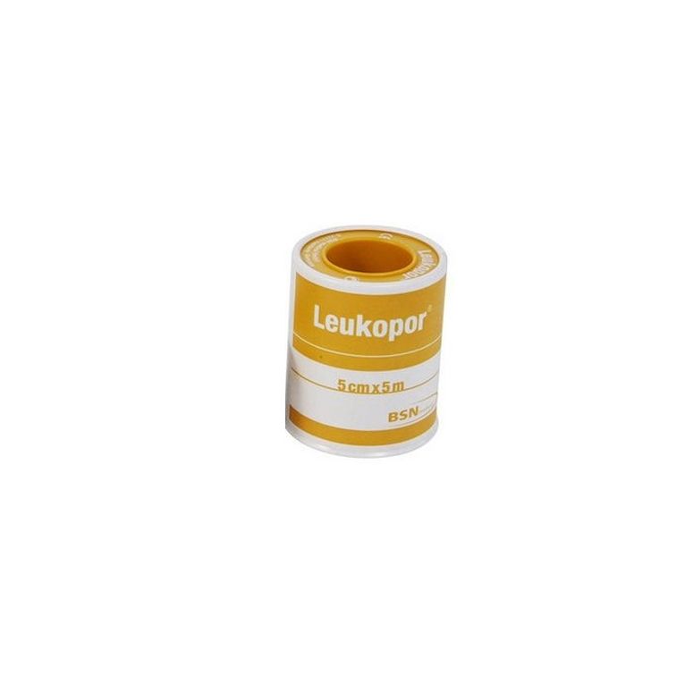cerotto in rocchetto leukopor ipoallergenico tessuto non tessuto bianco 5x500 cm