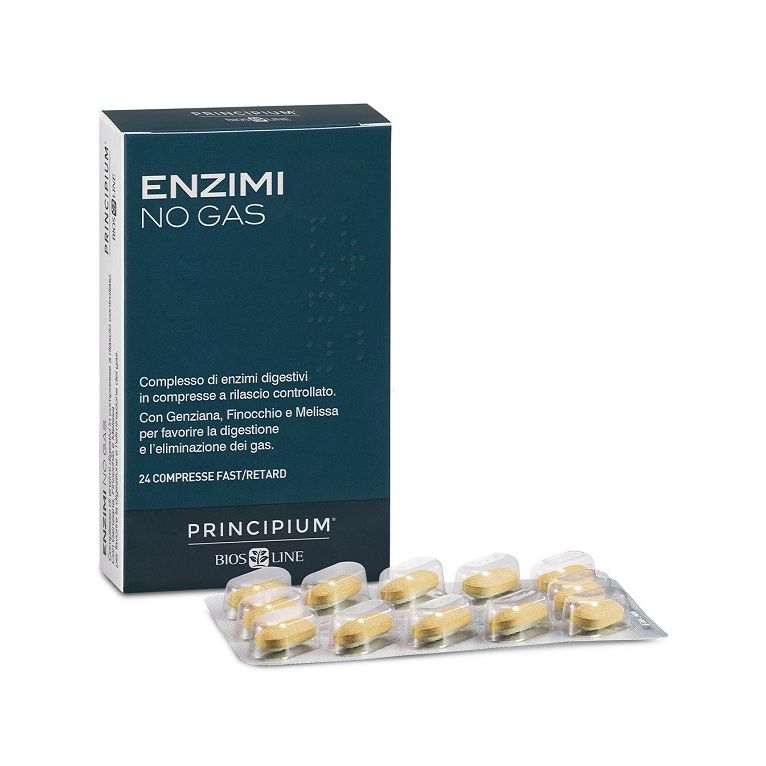 principium enzimi no gas fast/retard 24 compresse