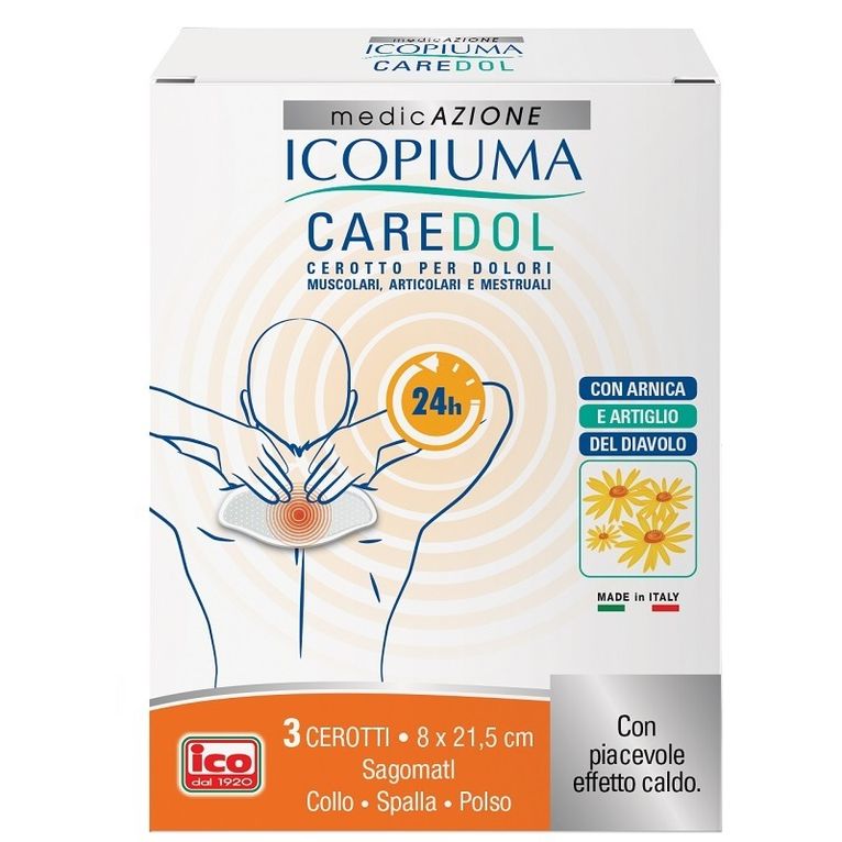 icopiuma caredol cerotto dol collo-spalla-polso 3 pezzi