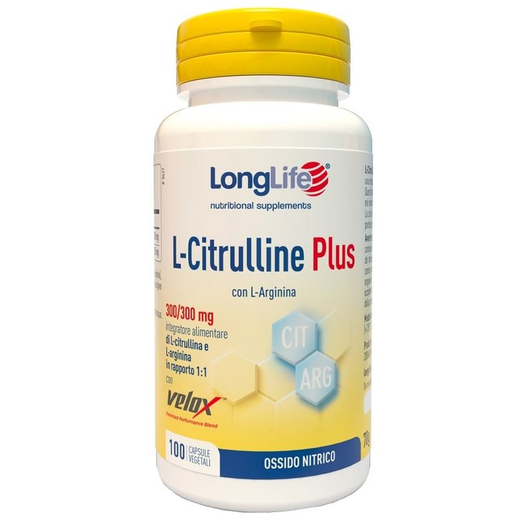 longlife l-citrulline plus 100 capsule vegetali
