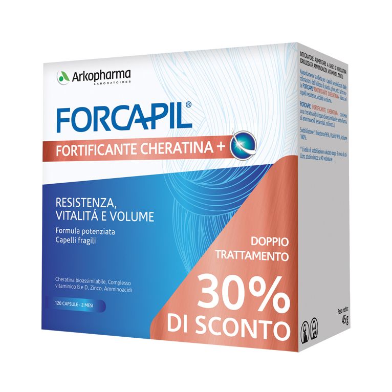 forcapil fortificante cheratina+ promo 120 capsule prezzo speciale