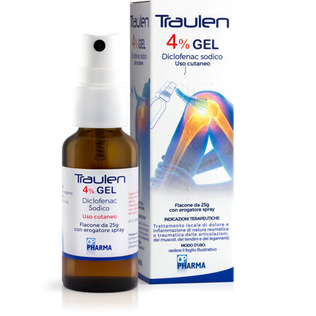 TRAULEN gel cutaneo 4% flacone 25 g con erogatore