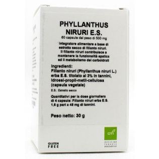 PHYLLANTHUS NIRURI ESTRATTO SECCO 60 CAPSULE