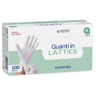 PROFAR GUANTO IN LATTICE SENZA POLVERE M 100 PEZZI