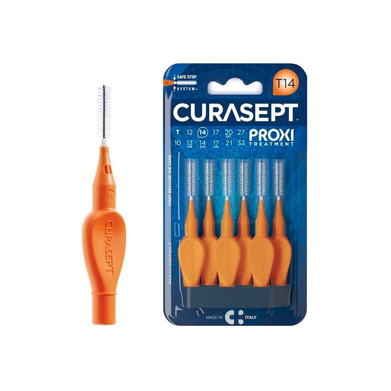 curasept proxi t14 arancio/orange 6 pezzi