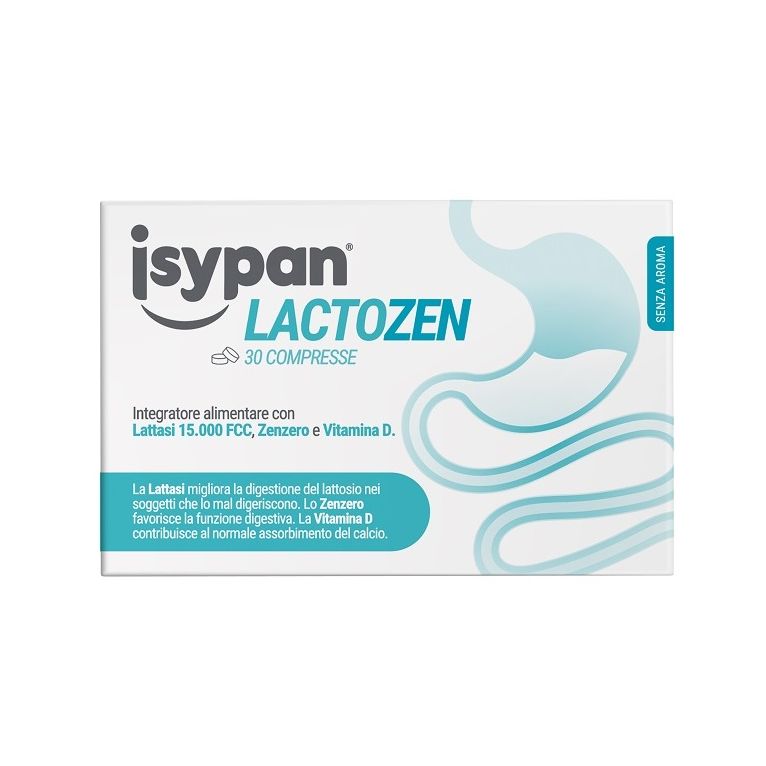 isypan lactozen 30 compresse da 0,48 g senza aroma senza glutine senza lattosio