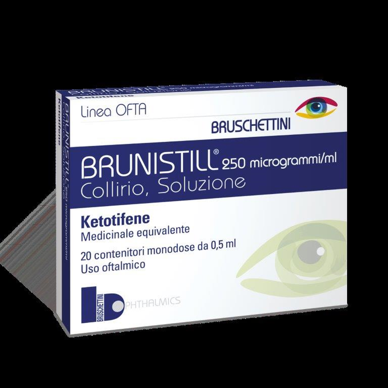 brunistill 20 flaconcini collirio 0,5 ml 0,025%