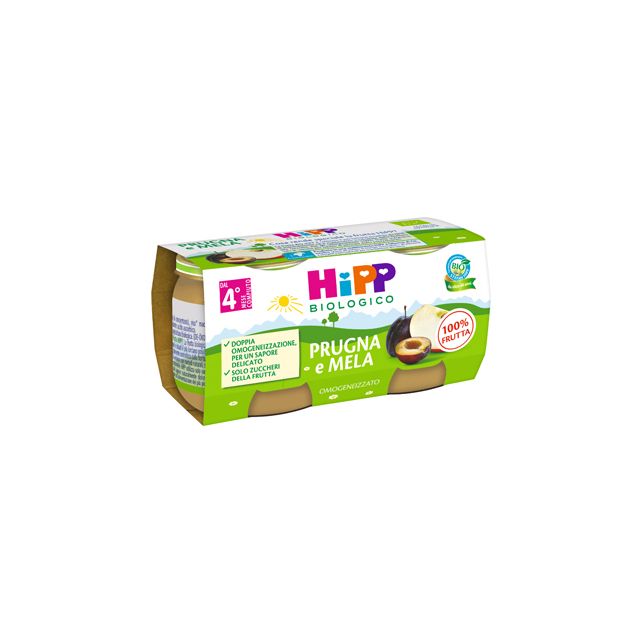 hipp-bio-omogeneizzato-prugna-e-mela-2-x-80-g