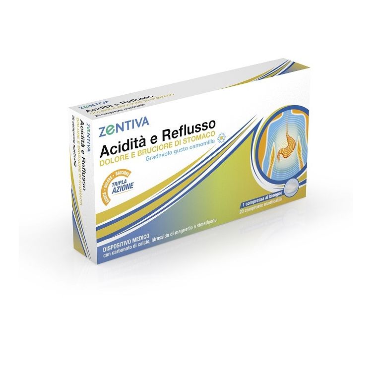 zentiva acidita' reflusso 20 compresse masticabili