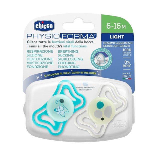 chicco-succhietto-light-lumi-silicone-6-16m-2-pezzi-23ce9a