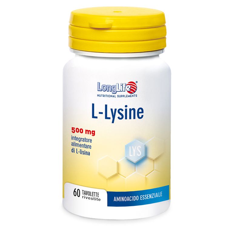 longlife l-lysine 500mg 60 tavolette rivestite da 860 mg