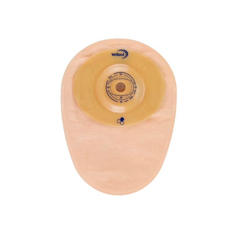 sacca per colostomia welland aurum profile colo midi opaca pretagliata diametro 35 mm inizio convessita' 35 mm 10 pezzi