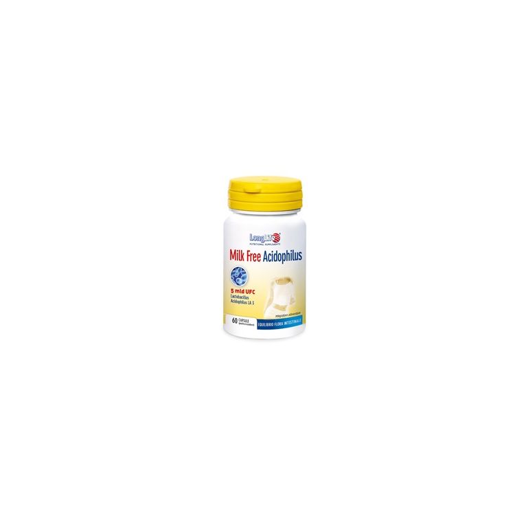 longlife milk free acidophilus 60 capsule vegetali