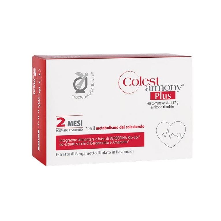fitopreparatori italiani colestarmony plus 60 compresse senza glutine naturalmente privo di lattosio