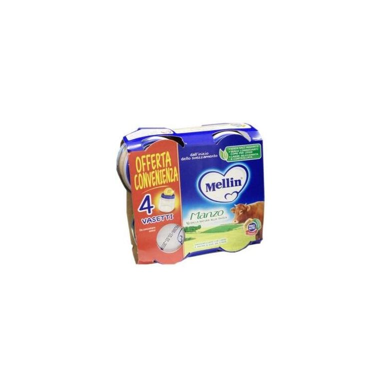 mellin omogeneizzato manzo 4x80 g