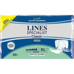 PANNOLONE A MUTANDA LINES SPECIALIST CLASSIC SUPER PM XL 30PEZZI