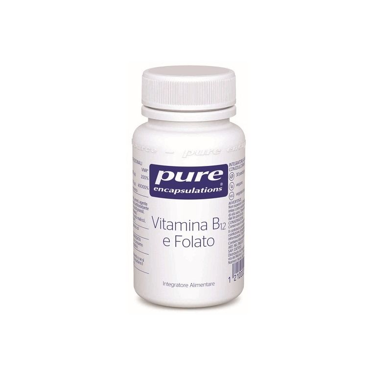 pure encapsulations vitamina b12 e folato 30 pastiglie