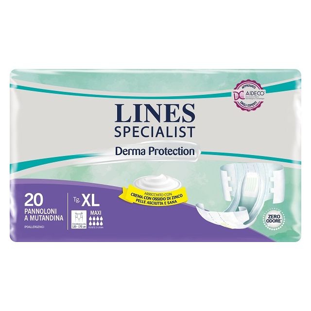 pannolone-a-mutandina-lines-specialist-derma-maxi-xl-20-pezzi