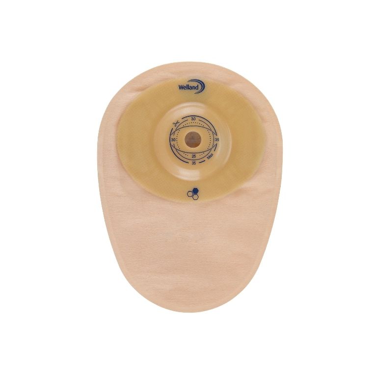 sacca per colostomia welland aurum convex colo midi opaca ritagliabile diametro 13-25 mm inizio convessita' 25 mm 10 pezzi