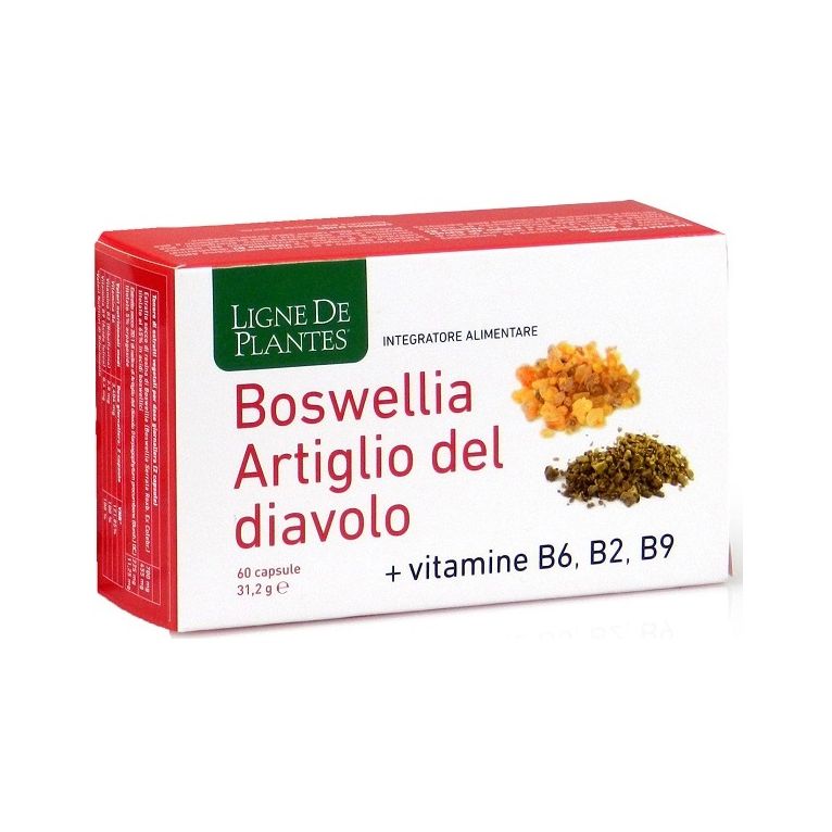 boswellia artiglio diavolo vitamine b2 b6 b9 60 capsule