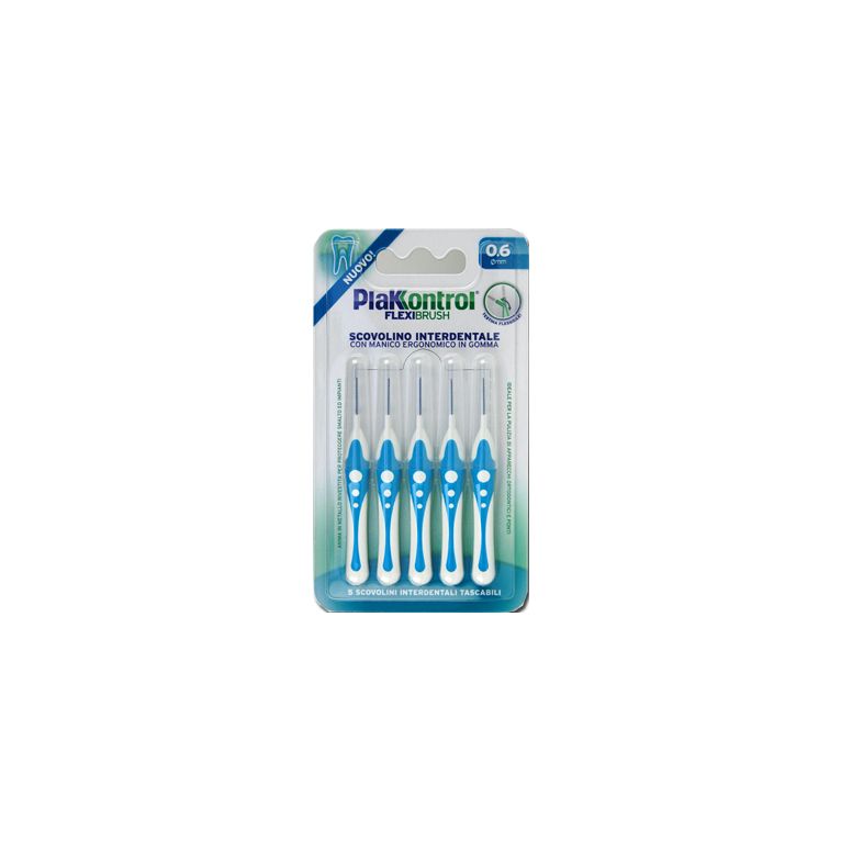 plakkontrol scovolino interdentale flexi brush06 blister 5 pezzi