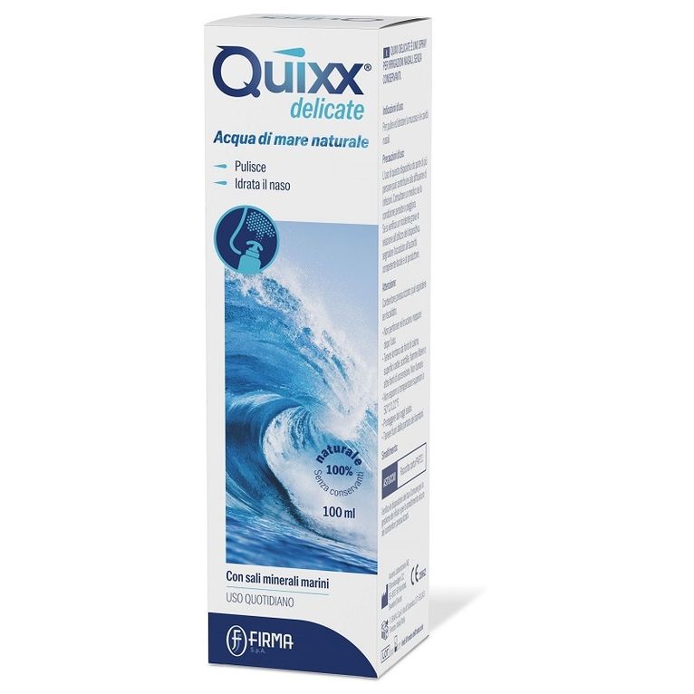 soluzione spray per irrigazioni nasali quixx delicate acquamarina isotonica 100 ml
