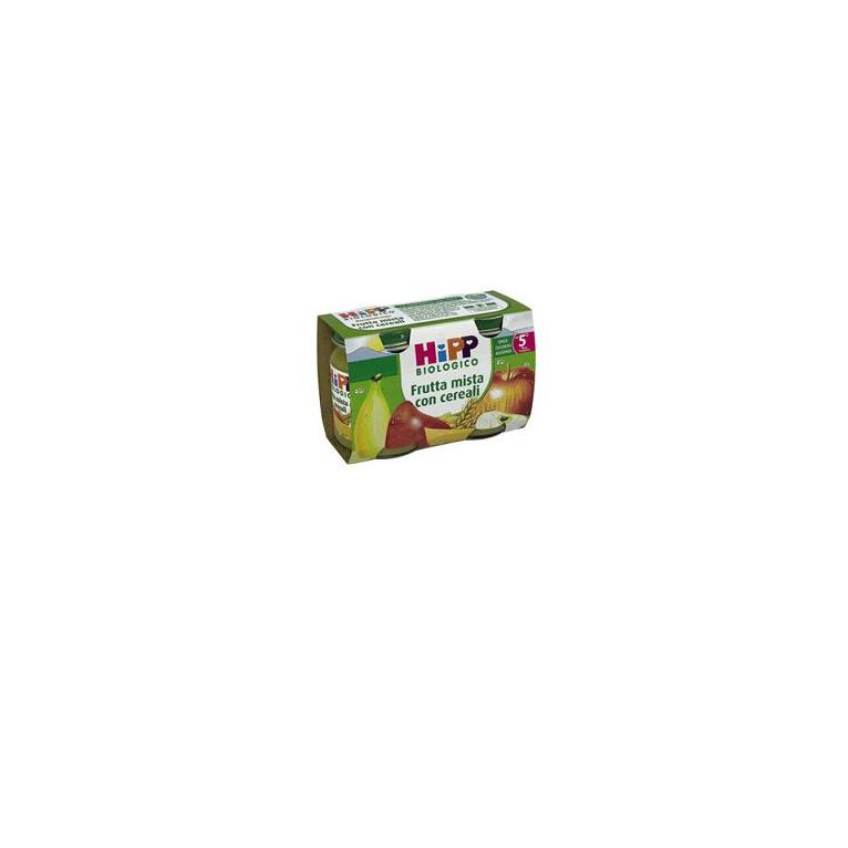 hipp bio hipp bio omogeneizzato frutta mista con cereali 2x125 g