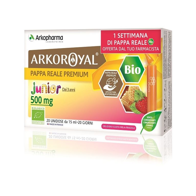 arkoroyal junior pappa reale 500mg bio 20 fialoidi promo