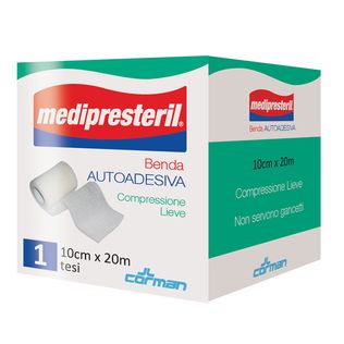 MEDIPRESTERIL BENDA AUTOADESIVA 10X2000 CM 1 PEZZO