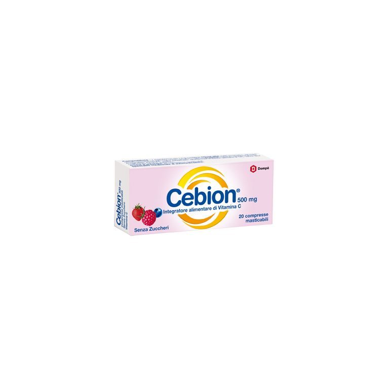 cebion masticabile senza zucchero vitamina c 500 mg 20 compresse