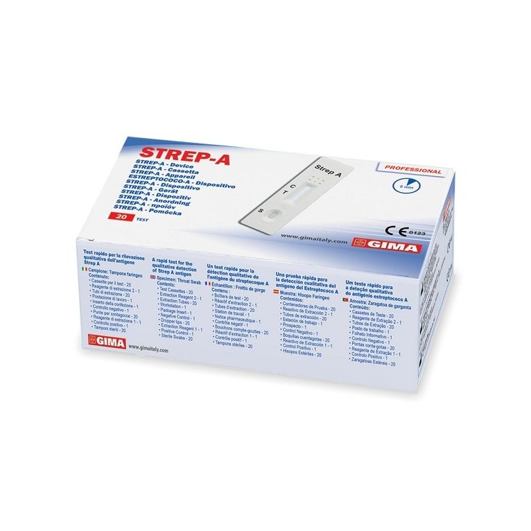 test strep a per la rilevazione dello streptococco 20 pezzi
