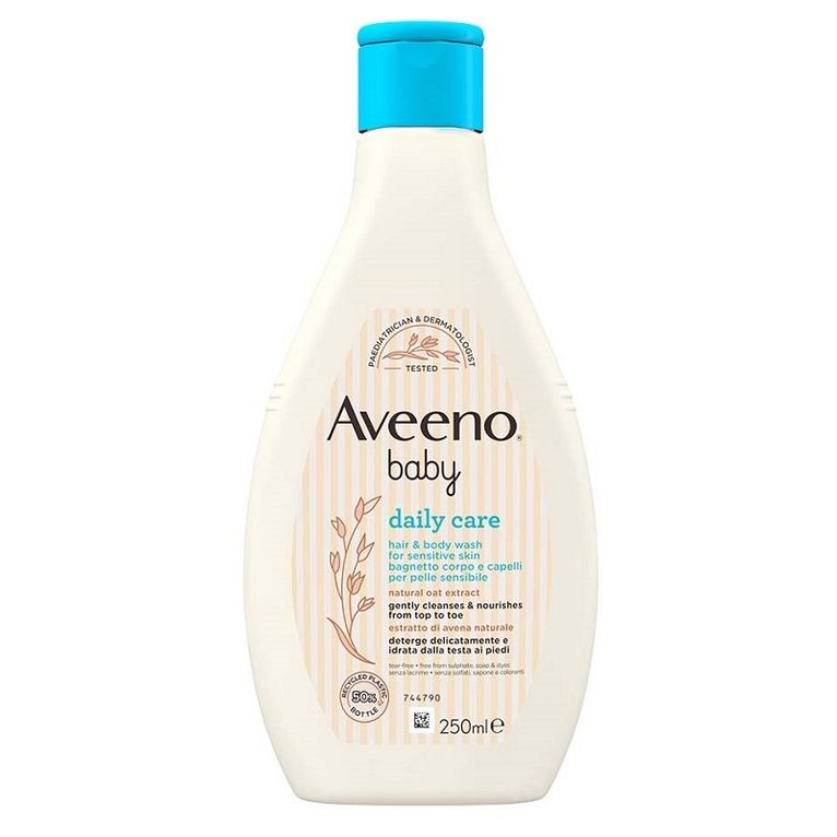 aveeno baby bagnetto testa piedi 250 ml