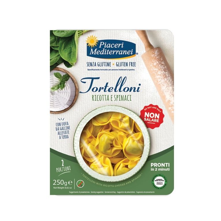 piaceri mediterranei tortelloni ricotta spinaci 250 g