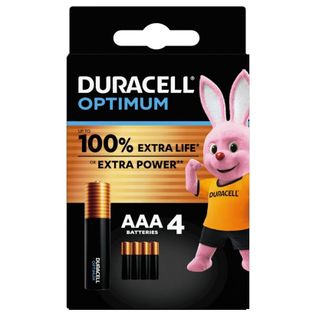 DURACELL OPTIMUM AAA B4 4 PILE BLISTER