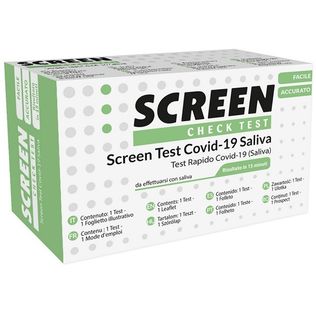 ESPOSITORE TEST AUTODIAGNOSTICI COVID-19 TAMPONI SALIVARI 5PEZZI