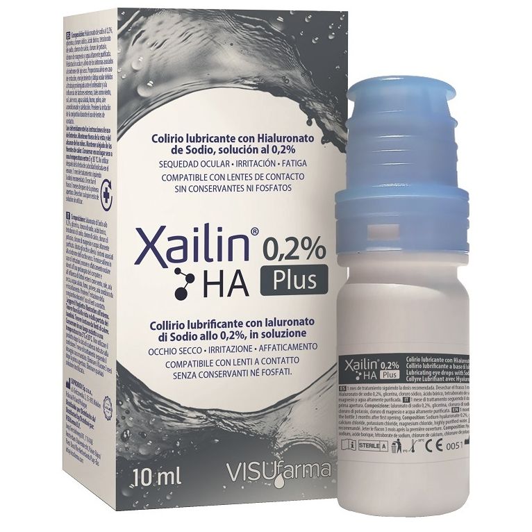 xailin plus 0,2% ha collirio 10 ml