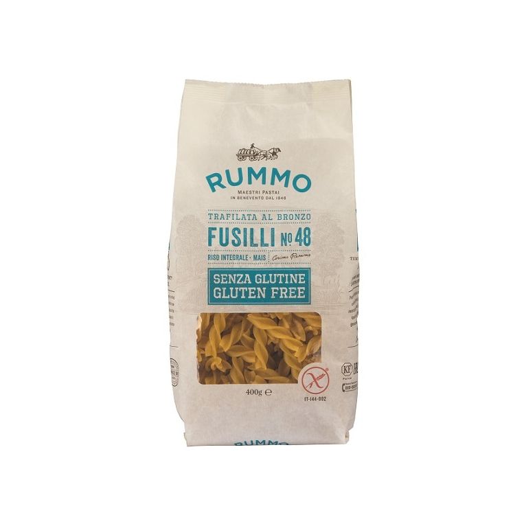 rummo fusilli n48 di riso integrale e mais 400 g