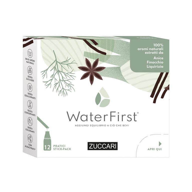 water first anice-finocchia-liquirizia 12 stick pack