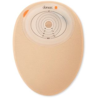 DANSAC NOVALIFE TRE 1 SACCA CHIUSA PIANA MINI OPACA PER COLOSTOMIA OPACA RITAGLIABILE 15-38X50 MM 360 ML 30 PEZZI