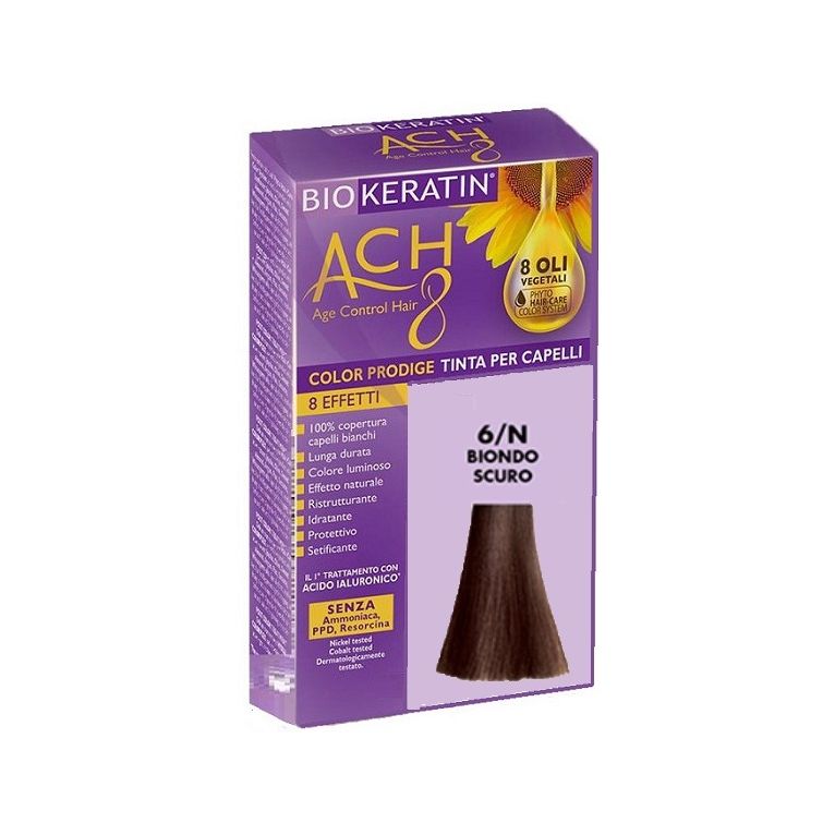 biokeratin ach8 color prodige 6/n biondo scuro