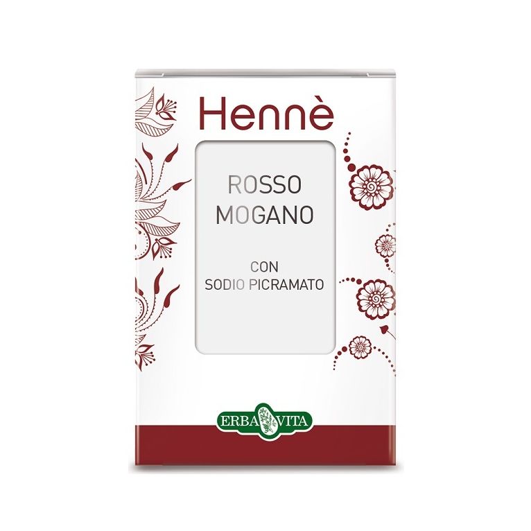 henne colorante capelli rosso mogano 100 g