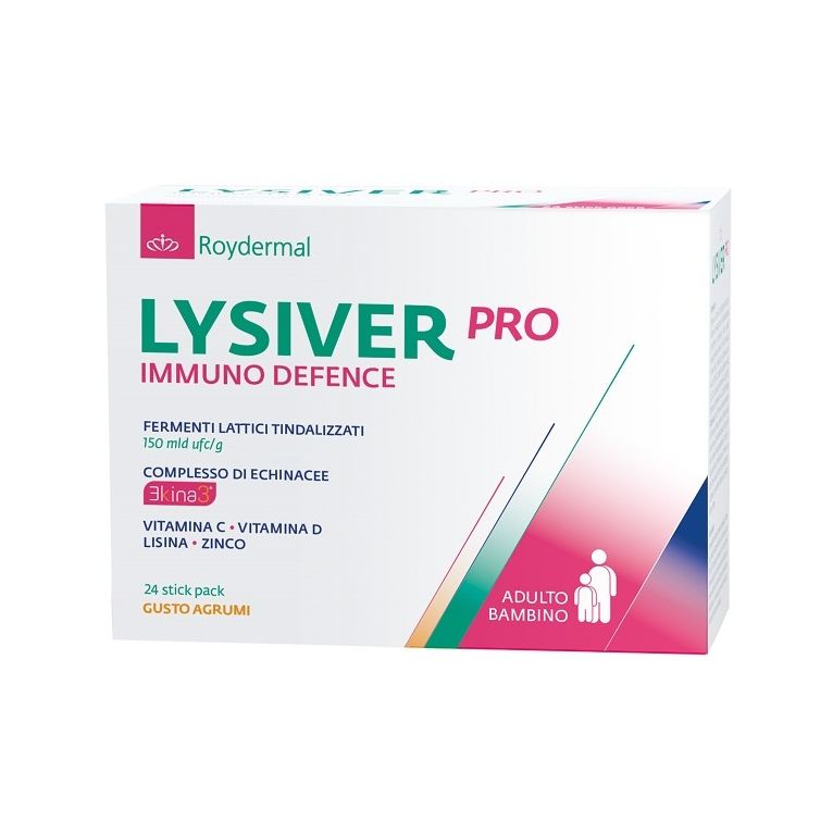 lysiver pro immuno defence 24 stick pack da 3 g