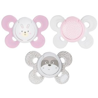 CHICCO SUCCHIETTO COMFORT GIRL SILICONE 2-6 MESI 2 PEZZI