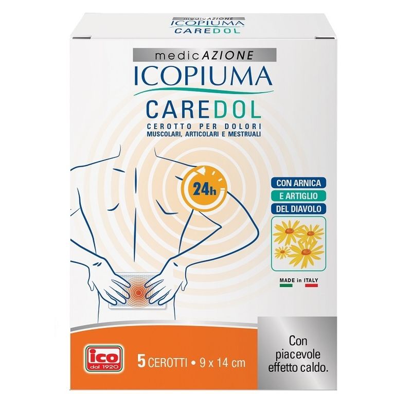 icopiuma caredol cerotto dol rettangolare 5 pezzi