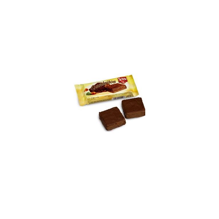 schar quadritos wafer con cacao ricoperti di cioccolato fondente 40 g