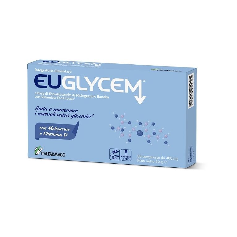 euglycem 30 compresse da 400 mg senza glutine senza lattosio